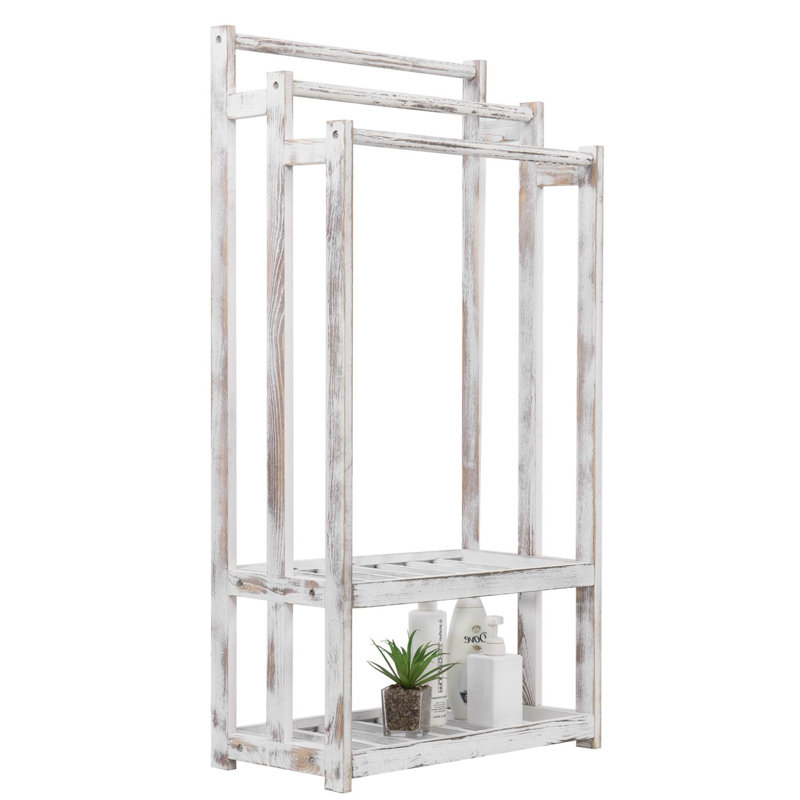 3 Tier Solid Wood Blanket Quilt Rack