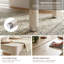 Modern Dining Table, Seats 4-6, 66"W Rectangle Table Top with Solid Wood Legs and Constructions, Arcs Design