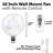 16 in. White Digital Wall Mount Fan with Remote Control 3-Oscillating Modes 3-Speed