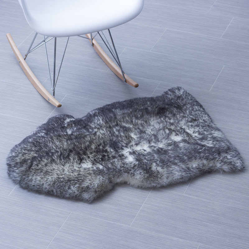 Tapis fait main, 2 pi x 3 pi, Gris