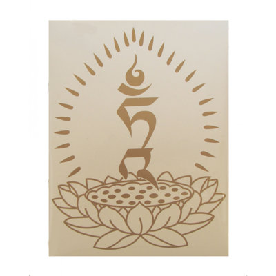 Décalcomanie de fenêtre en forme de Lotus hum