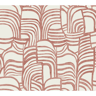 Papier peint adhésif en lin Featherwork