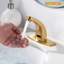 Robinet de salle de bain automatique à capteur central sans contact avec plaque de recouvrement-105300103