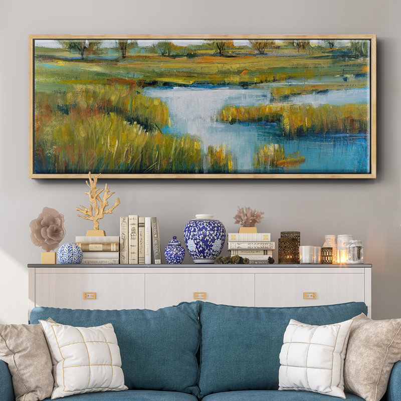 Marshland View IV - Framed Canvas