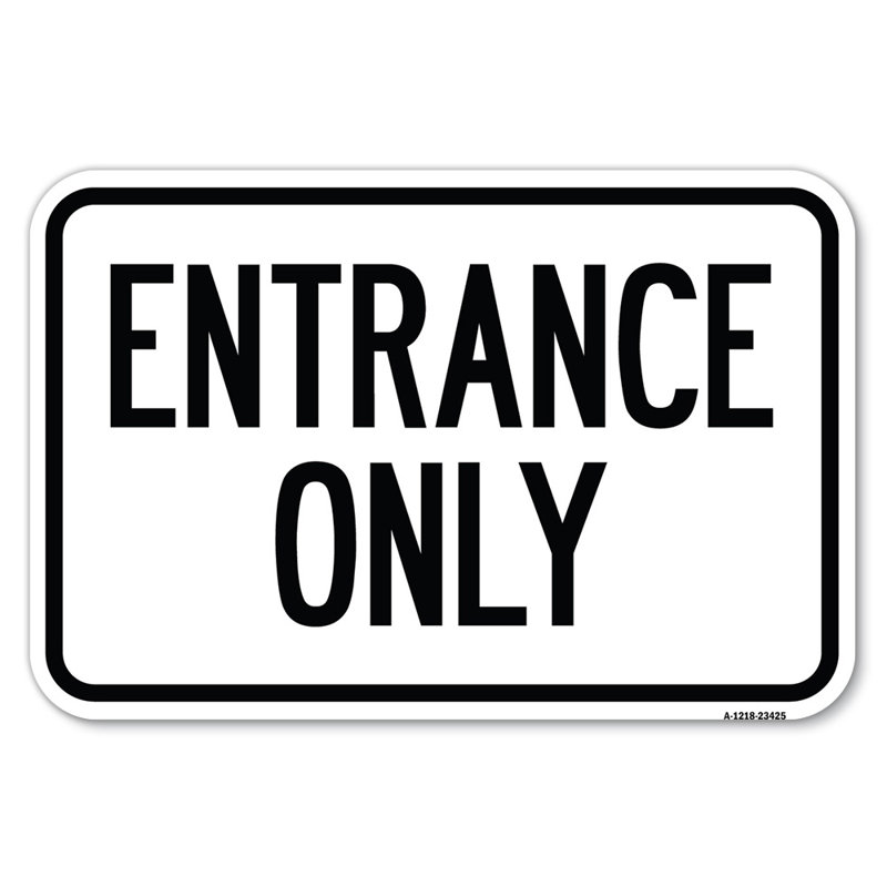 Enseigne de stationnement seulement - 23425, H 12 po x l 18 po x P 1 po