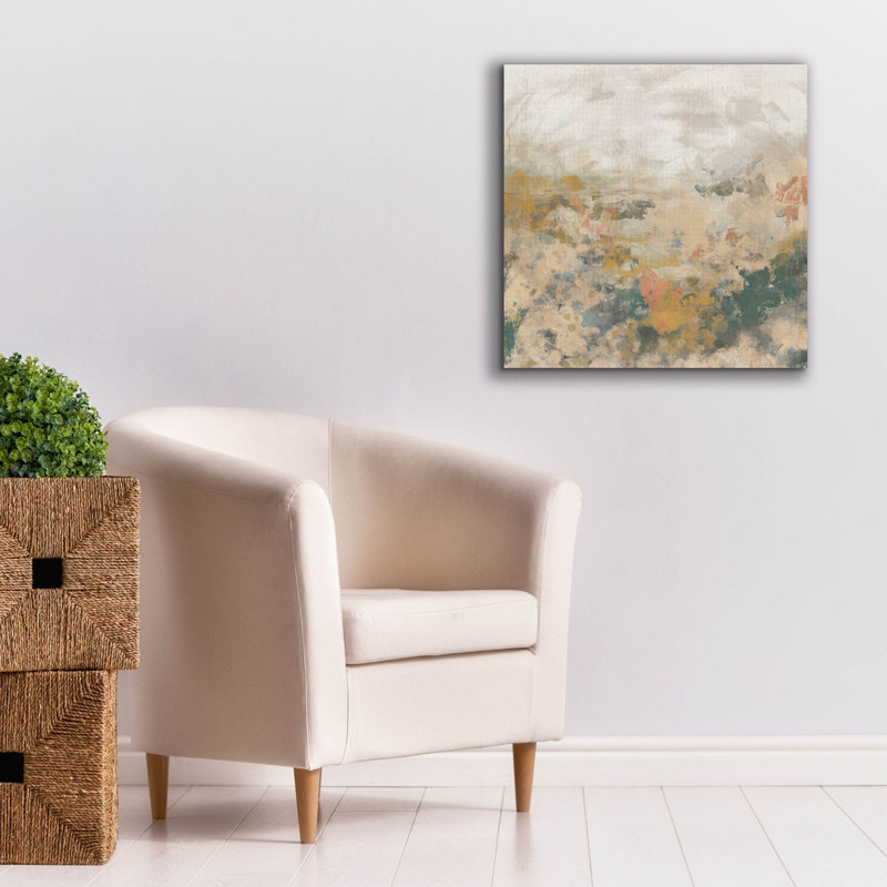 "Epic Graffiti" Rustic Ochre Meadow 2 "par June Erica Vess, art mural sur toile, 26 po x 26 po, H 26 po x l 26 po
