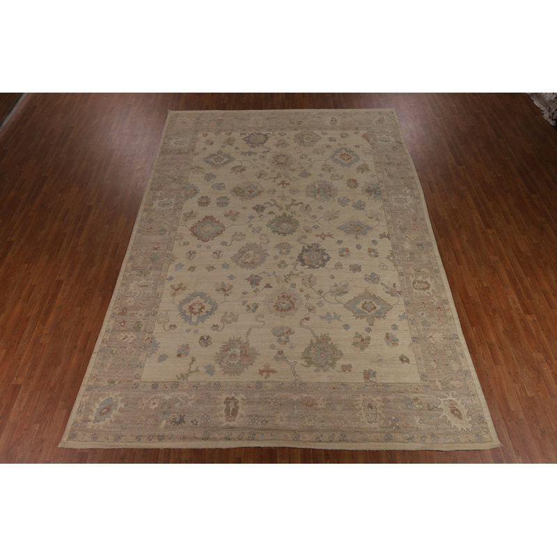 Vegetable Dye Oushak Turkish Large Rug 10x14