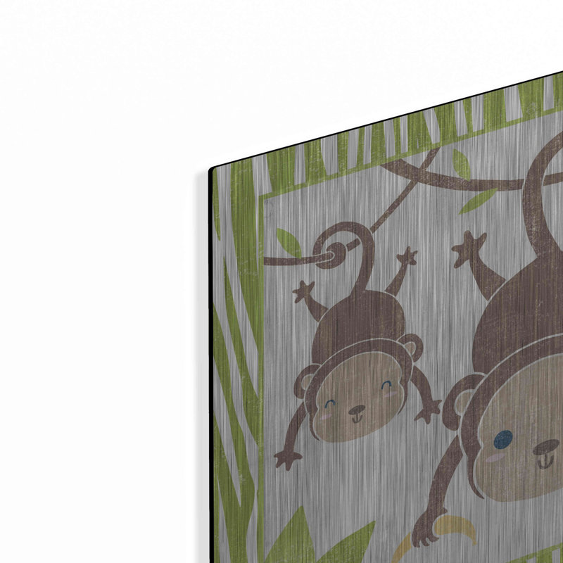 «Safari Fun Monkey» par Moira Hershey, H 12 po x l 12 po