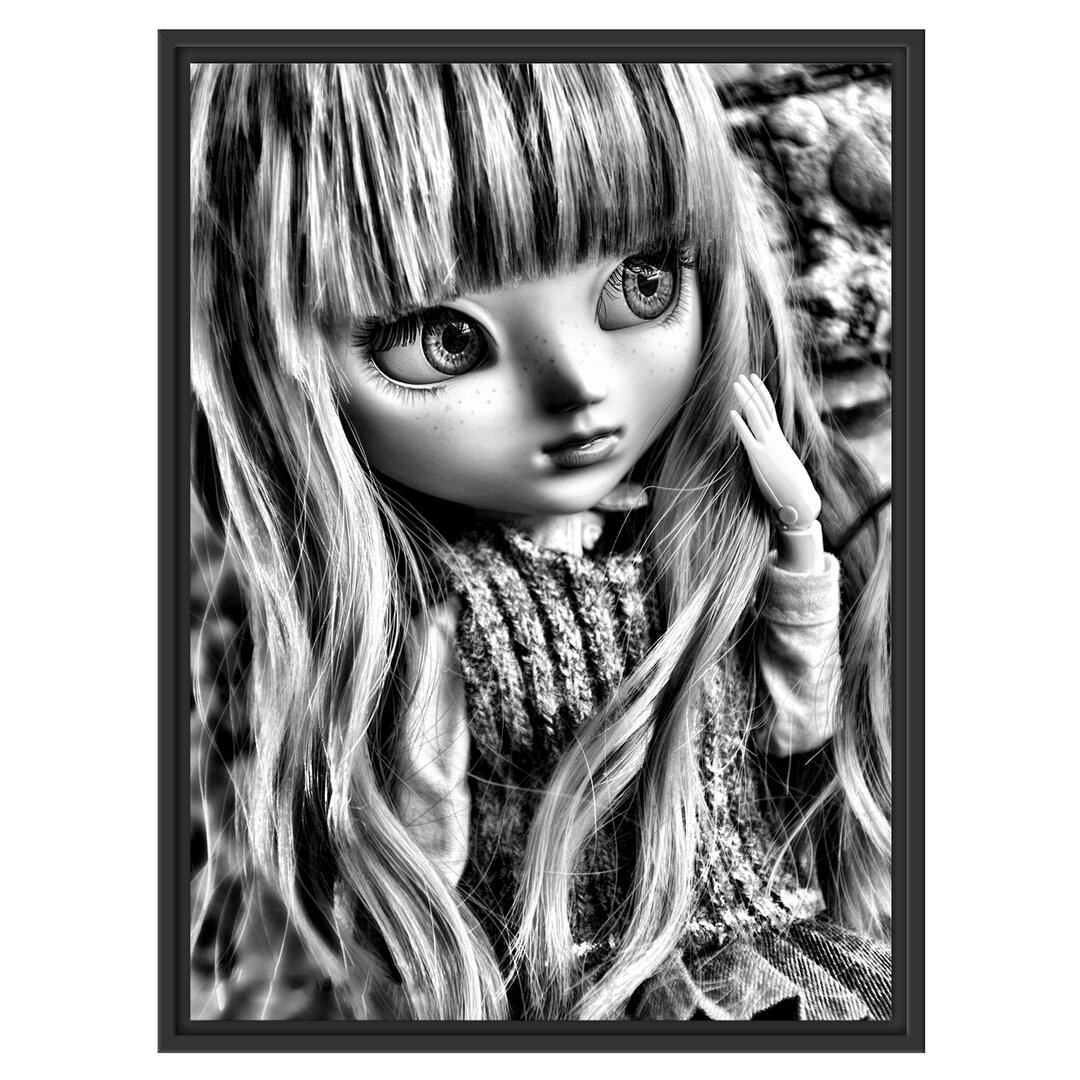 Gerahmtes Wandbild Pullip mit Augen