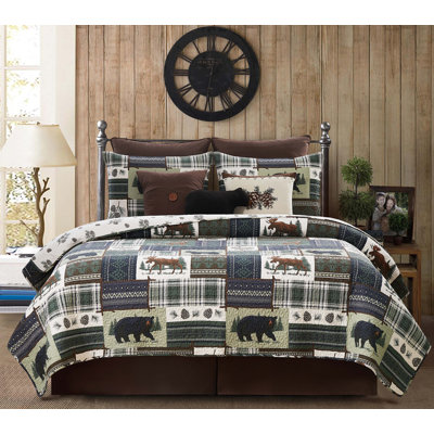 Greenstone Pines Cotton Lodge Quilt Set
