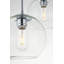 Luminaire suspendu sphérique pour îlot de cuisine à trois lumières avec accents en verre Snead-2129991286-2130436244-2129991287
