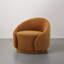Fauteuil demi-tonneau pivotant rembourré Aunna-187769676