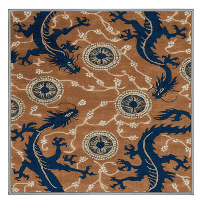 Machine Washable French Brown Area Rug