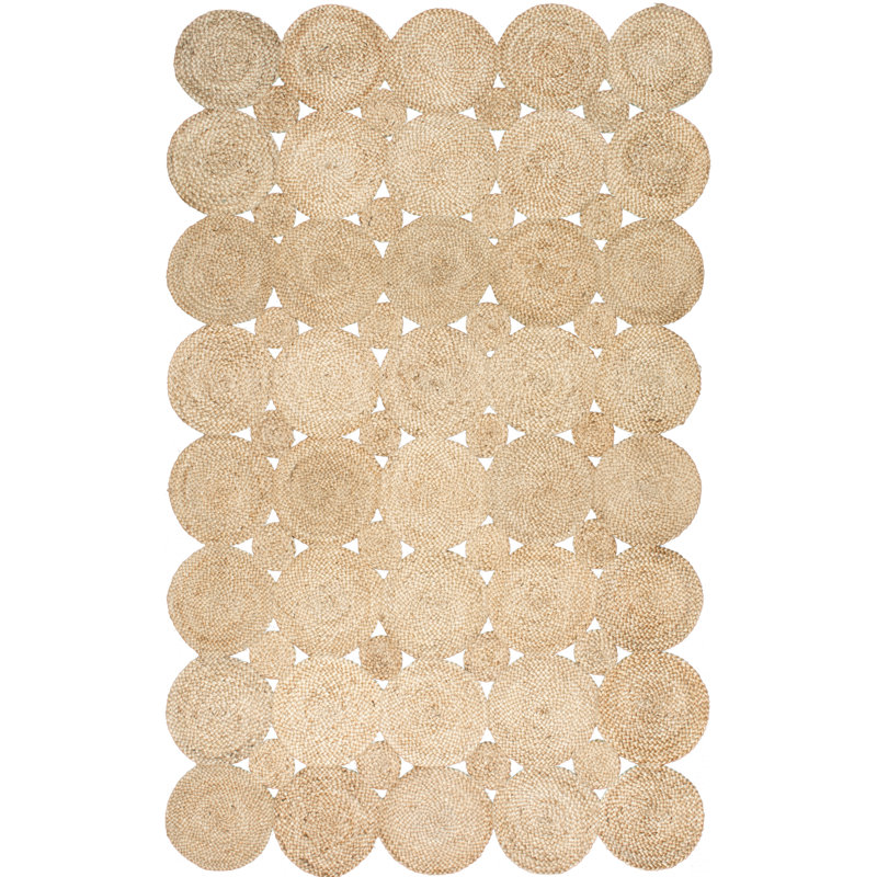 Tapis géométrique tissé à la main Arkwright, Rectangle de 5 pi x 8 pi