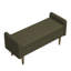 Tabouret de rangement en velours Teddy - Repose-pieds rembourré avec rangement caché-453670338