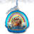 4'' Glass Hanging Figurine Ornament