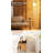 Industrial Gold Floor Lamp With Frosted White Glass Shade & LED Bulb-1670059671-1670059666