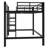 Sturdy Metal Loft Bed, Featuring A Easy  Climbing Ladder And Safety Guardrails-1491559004