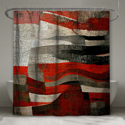 Abstract Shower Curtain -  Art Bathroom Decor Modern