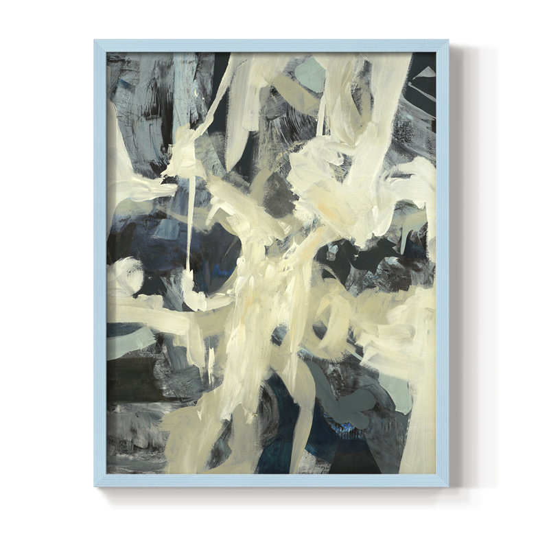 Reproduction encadrée Bearers - bois massif, Bleu, H 10 po x l 8 po