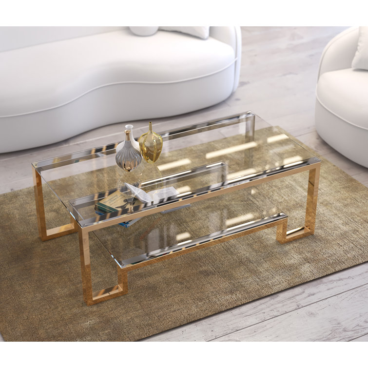 Nimmons Glass Top Coffee Table