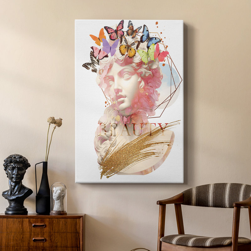 Greek Goddess II -Custom Wrapped Gallery Cavas, 27" H x 18" W