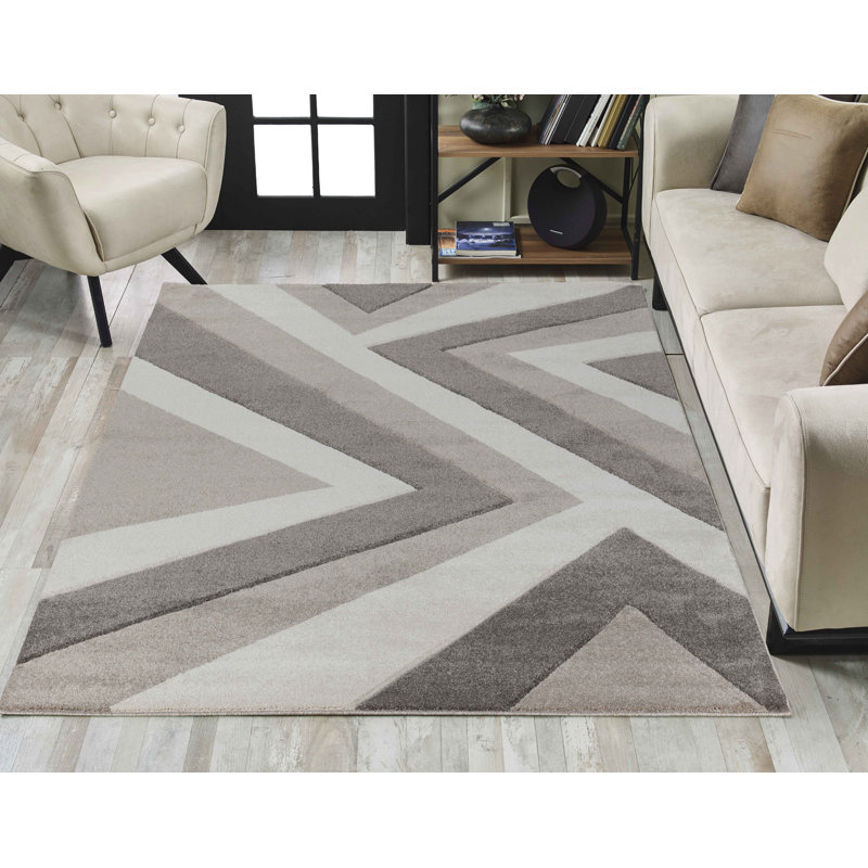 Laneer Abstract Area Rug, Rectangle 60 x 110cm