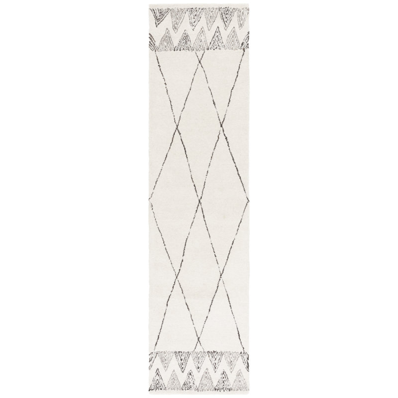 Tapis en laine Latu, Tapis de couloir 2 pi 3 po x 9 pi