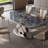 Modern Luxury Stone Rectangular Dining Table Sets-110979330