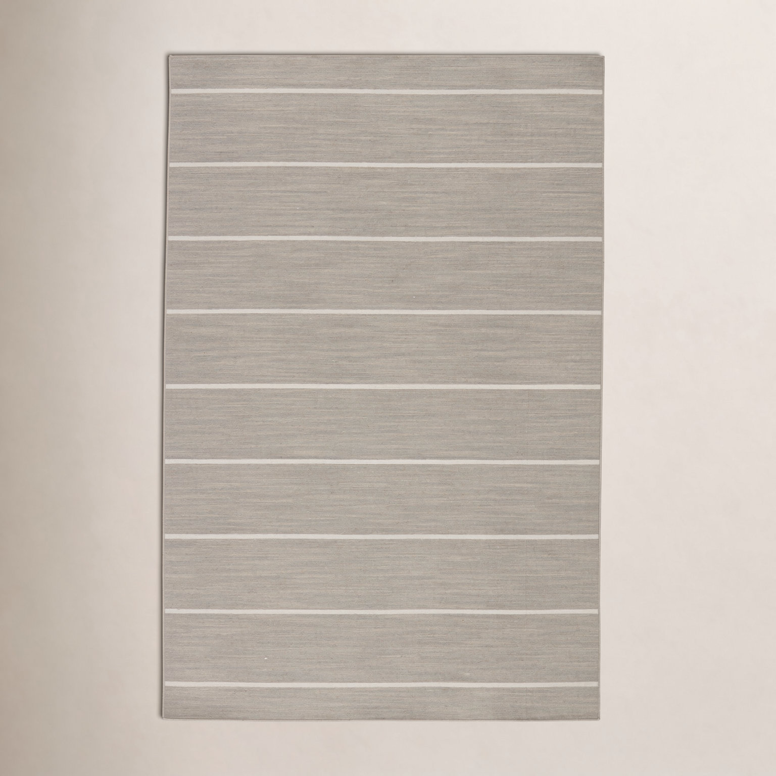Creekmont Brown Light Gray Hand-Woven Wool Rug, Rectangle 10' x 14'