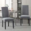 Chaises de salle à manger rembourrées en tissu de lin gris (ensemble de 2)-1862895768-1857651888