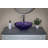 Eden Bath 16.5'' Purple Glass Circular Bathroom Sink