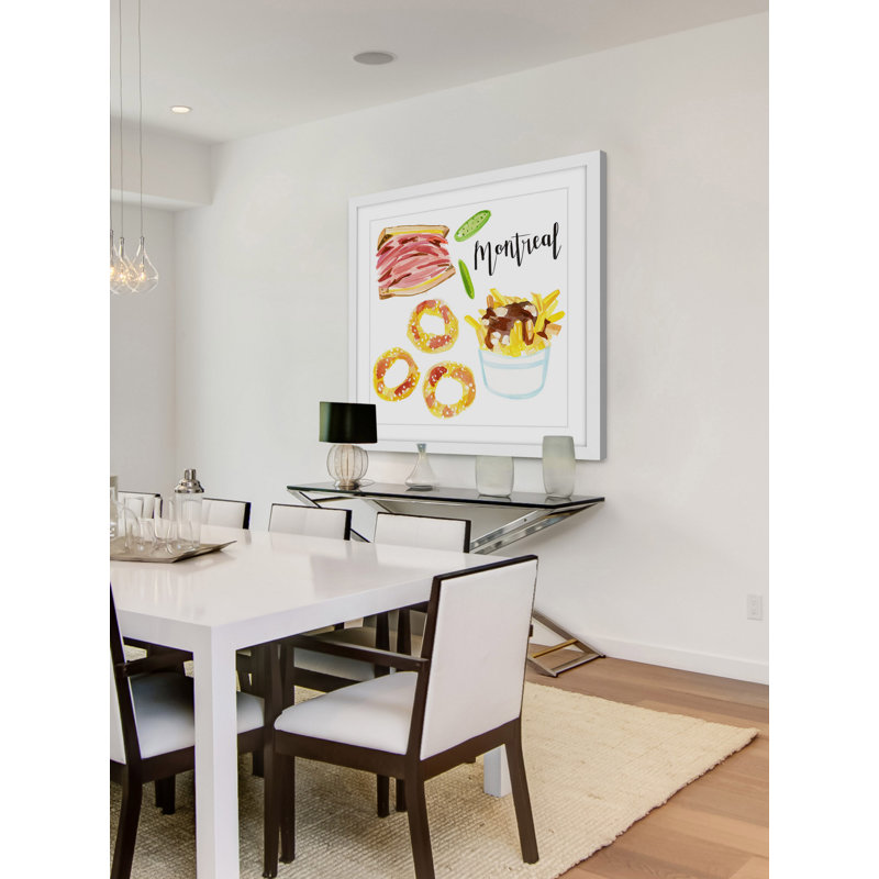 Montreal Eats by Molly Rosner - Print, 18” H x 18” W x 1.5” D