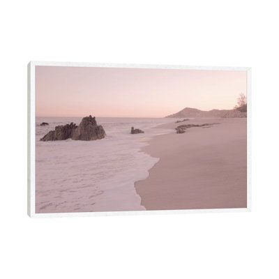Rosegold Beach Morning 1 Piece Wall Art on Canvas