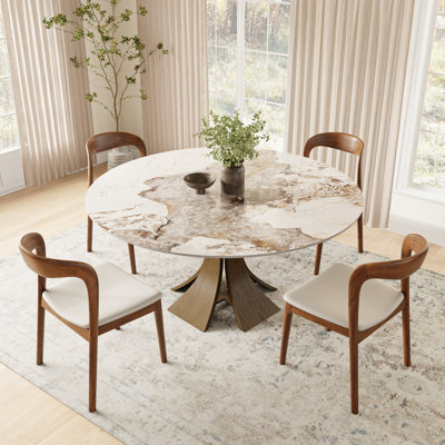 Ensemble de salle à manger moderne Mid-Century 5 pièces Aversa