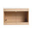 Meuble-lavabo de 30 pouces - chêne avec lavabo à poser en résine, armoire 2 portes, durabilité, lavabo de 61,3 lb de conception américaine