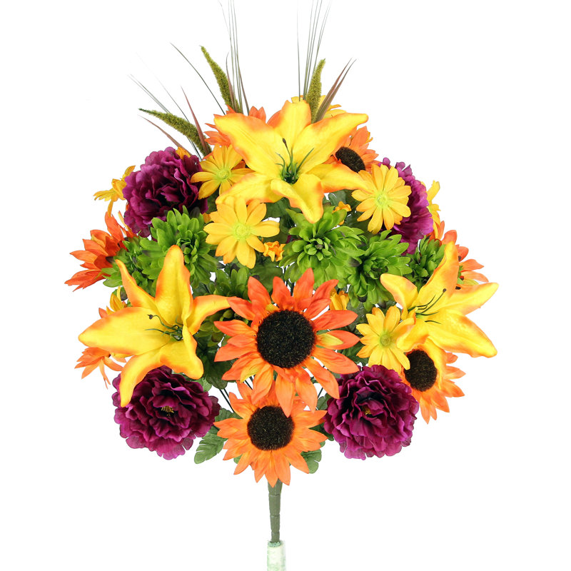 Arrangement, Orange/Lilac/Olive
