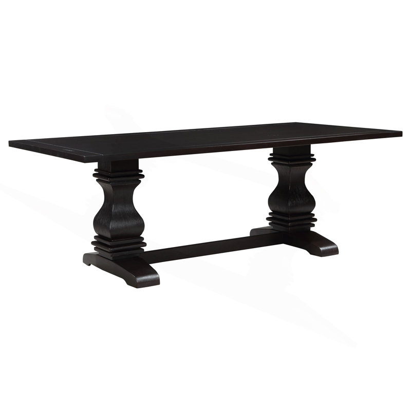 Table de salle à manger à double piédestal pour salle de bain