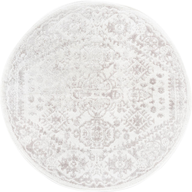 Ervine Oriental Indoor Rug, Round 3'