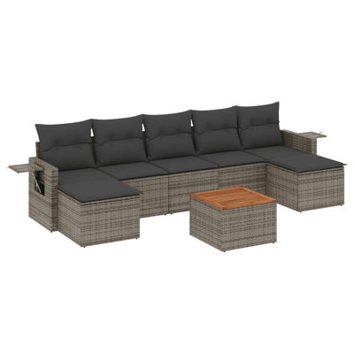 Vidaxl Garden Sofa Set Grey