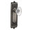 Egg & Dart Plate with Oval Fluted Crystal Door Knob