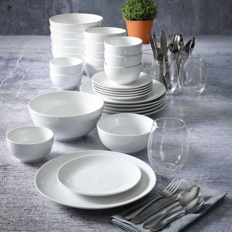 Gibson Ceramic Dinnerware Set - Service for 6