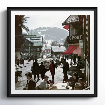 Gstaad Town Centre Photo Print by Slim Aarons