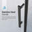 46-48" W x 76" H Semi-Framed Single Sliding Shower Door Matte Black 5/16" (8mm) Tempered Glass Shower Enclosure