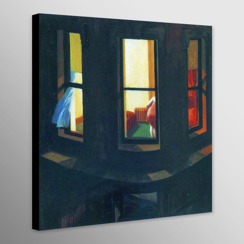 Night Windows by Edward Hopper - Wrapped Canvas Art Prints, 76 cm H x 76 cm W