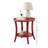 Perth Round Wood End Table with Open Storage Shelf-2083877687
