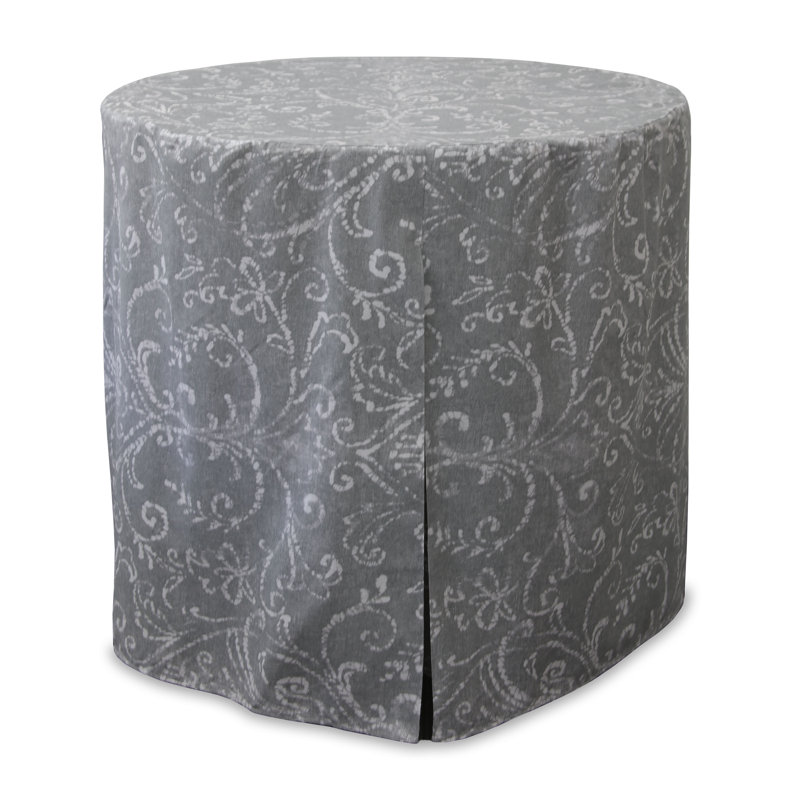 Tablevogue Round Table Cover, 30" L x 30" W, Pearl Gray