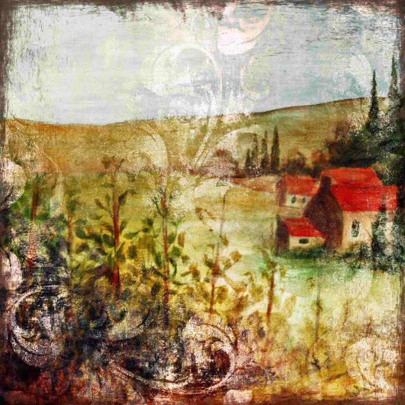 " Old World Tuscan 3 ", 20" H x 20" W