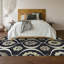 Tapis noir Prisco lavable à la machine de qualité supérieure-919333943