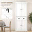 Garde-manger de 72 po, grande armoire de rangement, armoire autoportante avec tiroir, portes et tablettes réglables